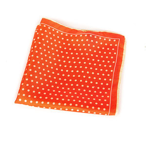 Fefe Pocket Square Men Red